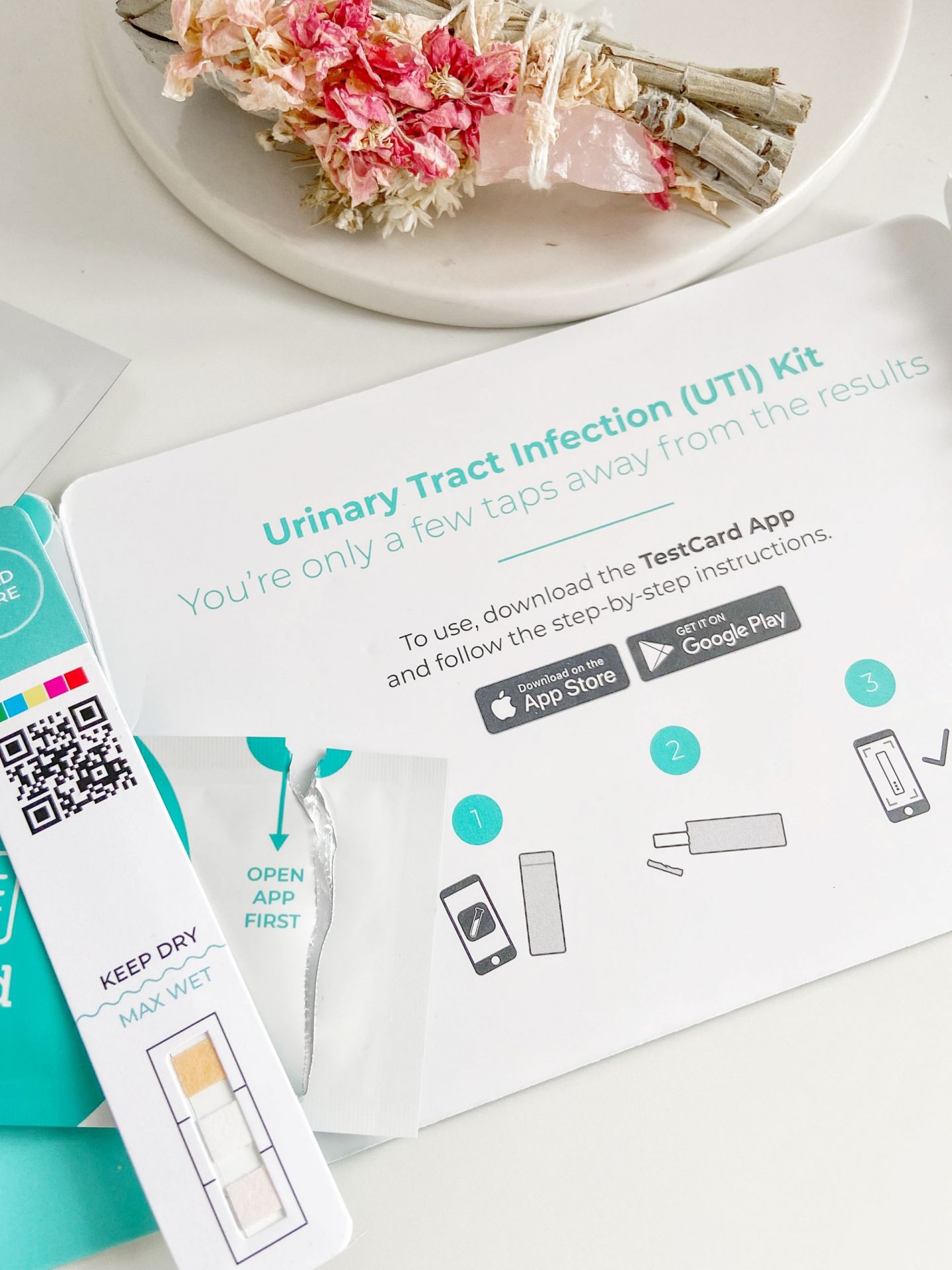 Easy to use UTI home test kit